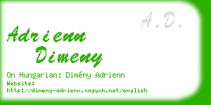 adrienn dimeny business card